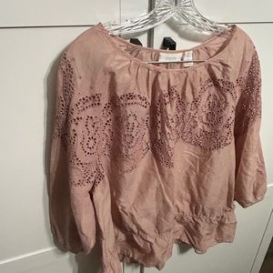 Rose pink Chico’s blouse size 3